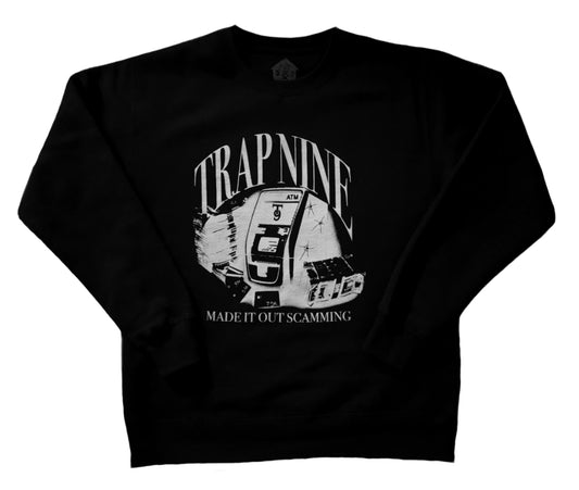 BLK- SCAM NINE CREWNECK